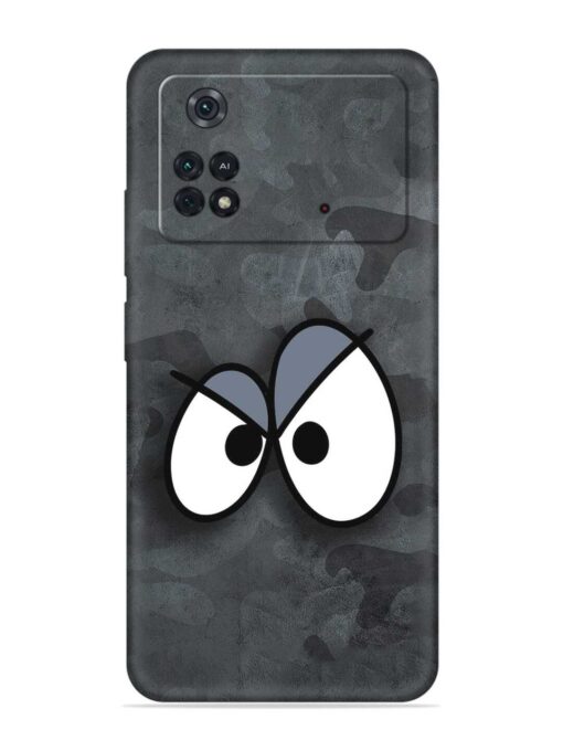 Big Eyes Night Mode Embossed Soft Silicone Case for Poco M4 Pro (4G) Zapvi