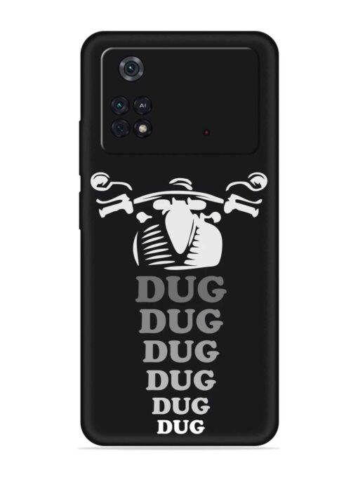 Dug Dug Dug Embossed Soft Silicone Case for Poco M4 Pro (4G) Zapvi