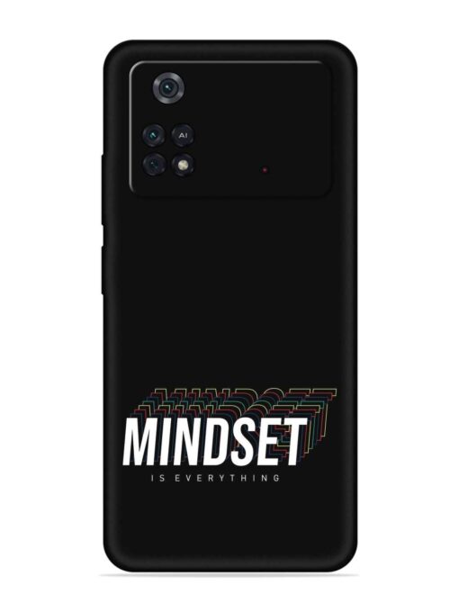 Mindset Everything Slogan Embossed Soft Silicone Case for Poco M4 Pro (4G) Zapvi