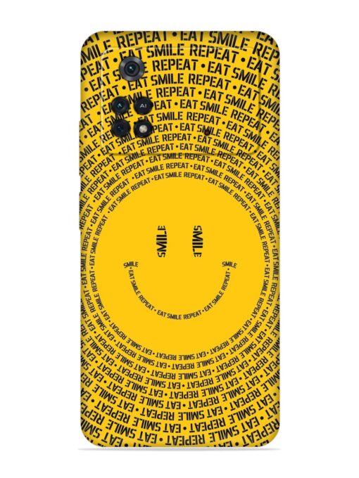 Smiley Embossed Soft Silicone Case for Poco M4 Pro (4G) Zapvi