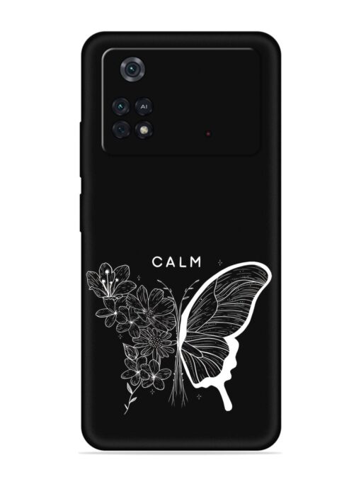 Calm Embossed Soft Silicone Case for Poco M4 Pro (4G) Zapvi