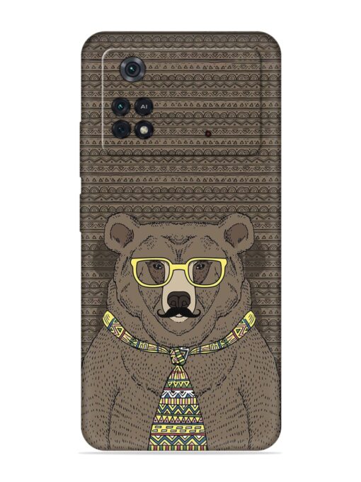 Grizzly Bear Embossed Soft Silicone Case for Poco M4 Pro (4G) Zapvi