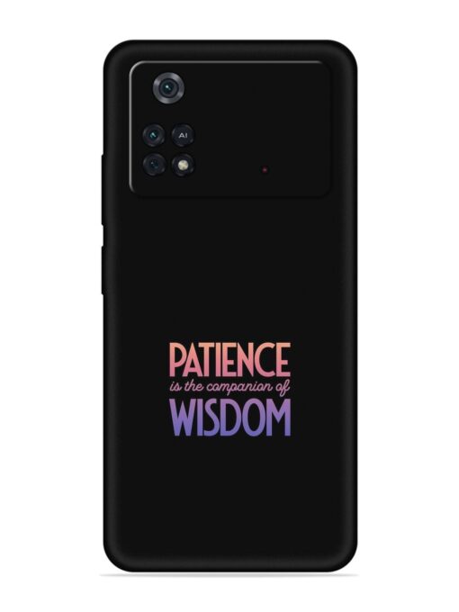 Patience Is The Embossed Soft Silicone Case for Poco M4 Pro (4G) Zapvi