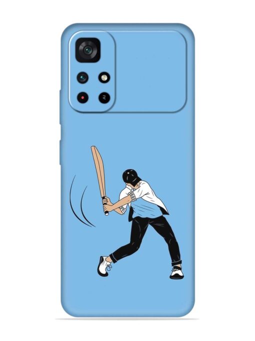 Cricket Gully Boy Embossed Soft Silicone Case for Poco M4 Pro (5G) Zapvi