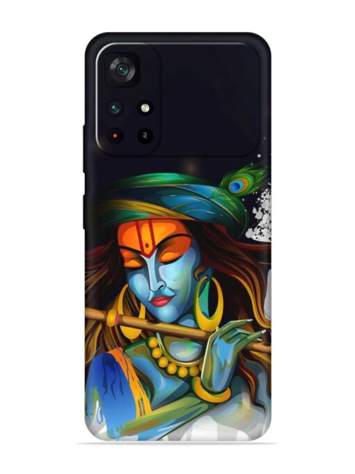 Krishna Art Embossed Soft Silicone Case for Poco M4 Pro (5G) Zapvi