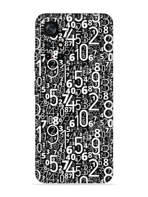 Many Numbers Different Embossed Soft Silicone Case for Poco M4 Pro (5G) Zapvi