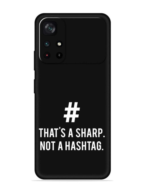 Thats Sharp Not Embossed Soft Silicone Case for Poco M4 Pro (5G) Zapvi