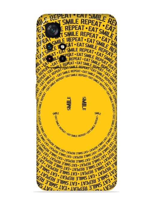 Smiley Embossed Soft Silicone Case for Poco M4 Pro (5G) Zapvi