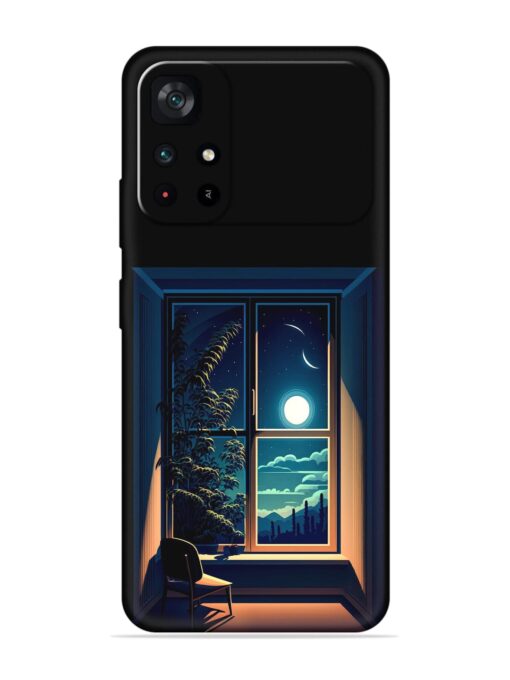 Night View At Window Embossed Soft Silicone Case for Poco M4 Pro (5G) Zapvi