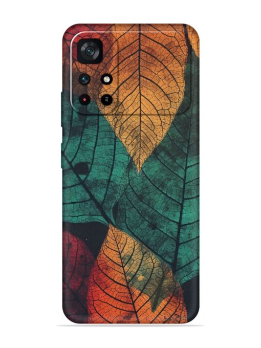 Leaves Artwork Embossed Soft Silicone Case for Poco M4 Pro (5G) Zapvi