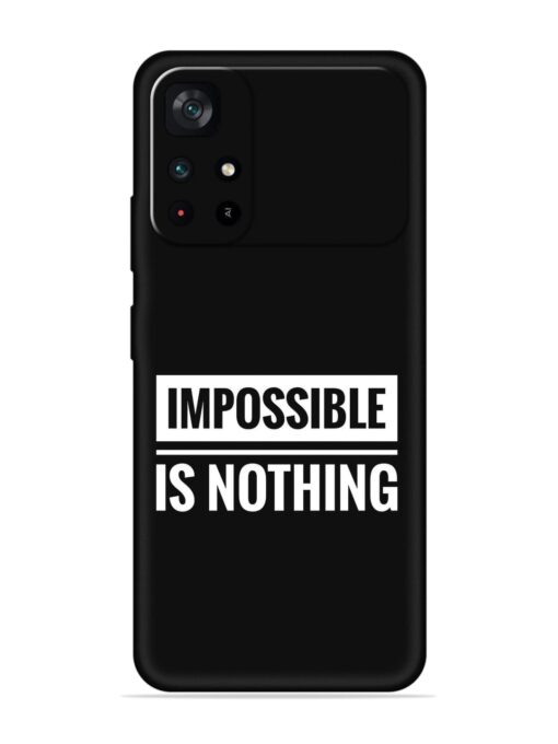 Impossible Is Nothing Embossed Soft Silicone Case for Poco M4 Pro (5G) Zapvi