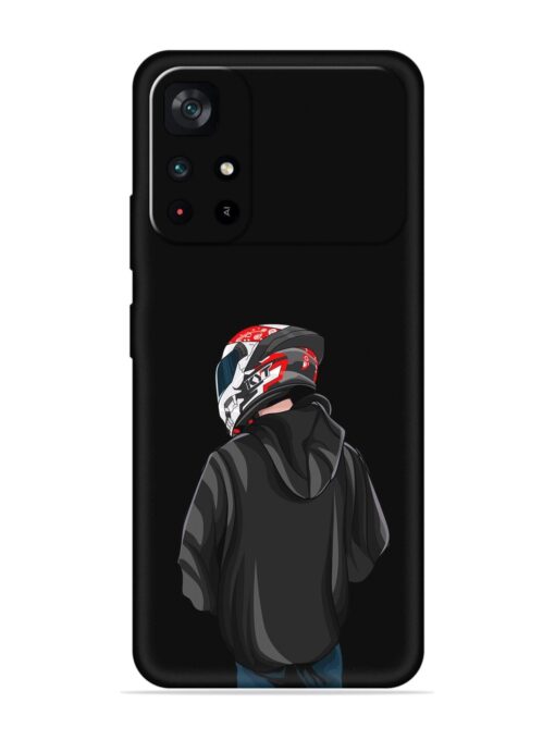 Motorcycle Rider Embossed Soft Silicone Case for Poco M4 Pro (5G) Zapvi