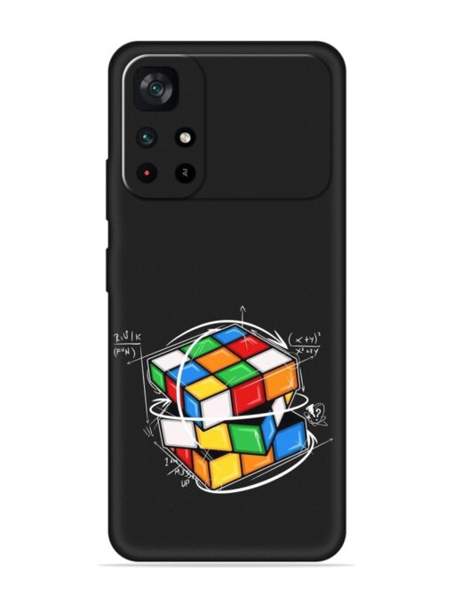 Cubik Vector Embossed Soft Silicone Case for Poco M4 Pro (5G) Zapvi