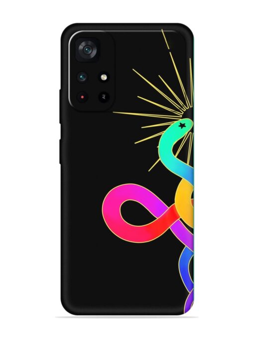 Art Geometric Abstraction Embossed Soft Silicone Case for Poco M4 Pro (5G) Zapvi