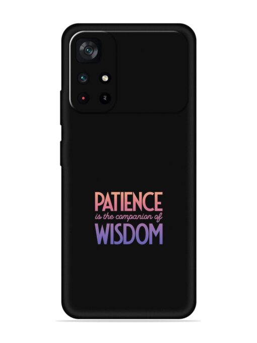 Patience Is The Embossed Soft Silicone Case for Poco M4 Pro (5G) Zapvi