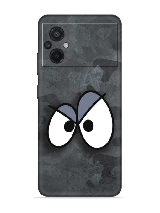 Big Eyes Night Mode Embossed Soft Silicone Case for Poco M5 Zapvi