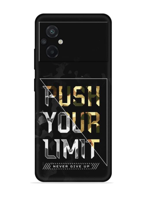 Push Your Limits Embossed Soft Silicone Case for Poco M5 Zapvi