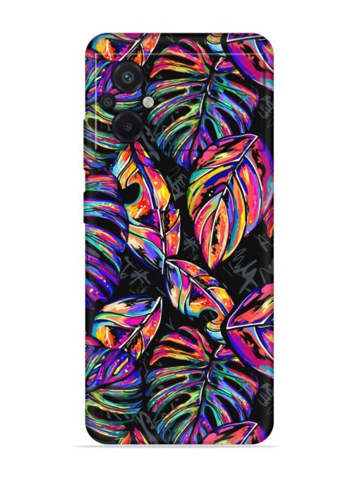 Tropical Seamless Vector Embossed Soft Silicone Case for Poco M5 Zapvi