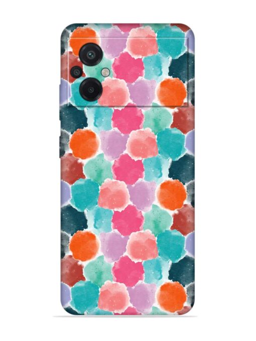 Colorful Seamless Pattern Embossed Soft Silicone Case for Poco M5 Zapvi