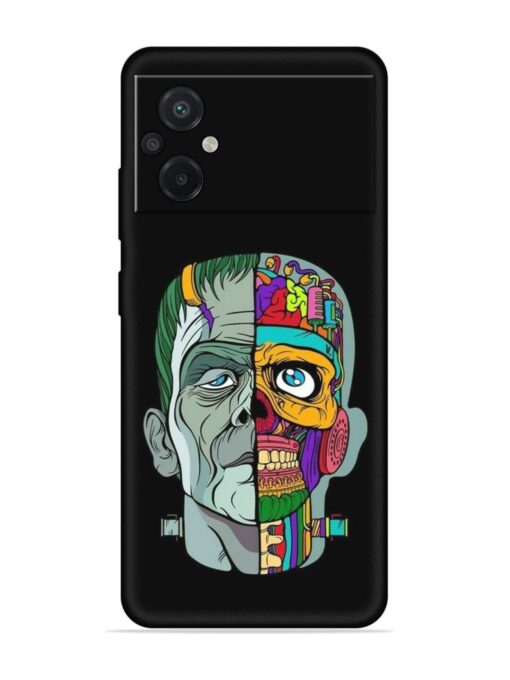 Men Vs Skull Embossed Soft Silicone Case for Poco M5