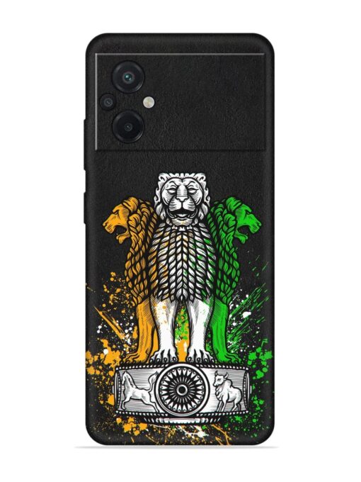 Pillars Of Ashoka Embossed Soft Silicone Case for Poco M5