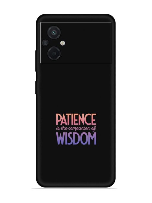 Patience Is The Embossed Soft Silicone Case for Poco M5