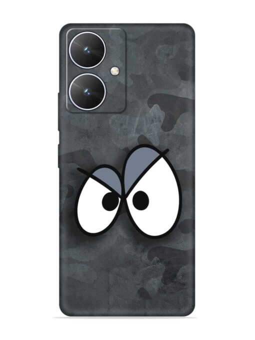 Big Eyes Night Mode Embossed Soft Silicone Case for Poco M6 (5G) Zapvi