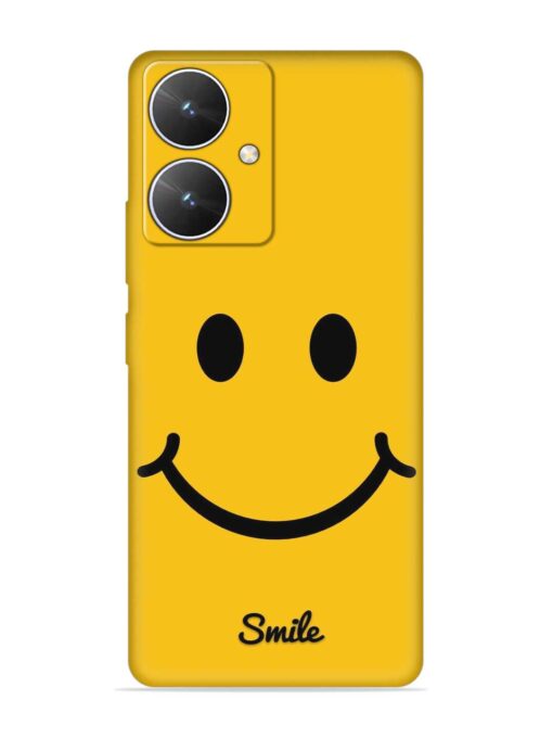 Yellow Smiley Embossed Soft Silicone Case for Poco M6 (5G)