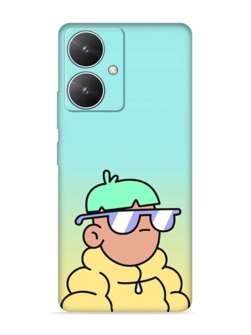 Doodles Cool Character Embossed Soft Silicone Case for Poco M6 (5G) Zapvi