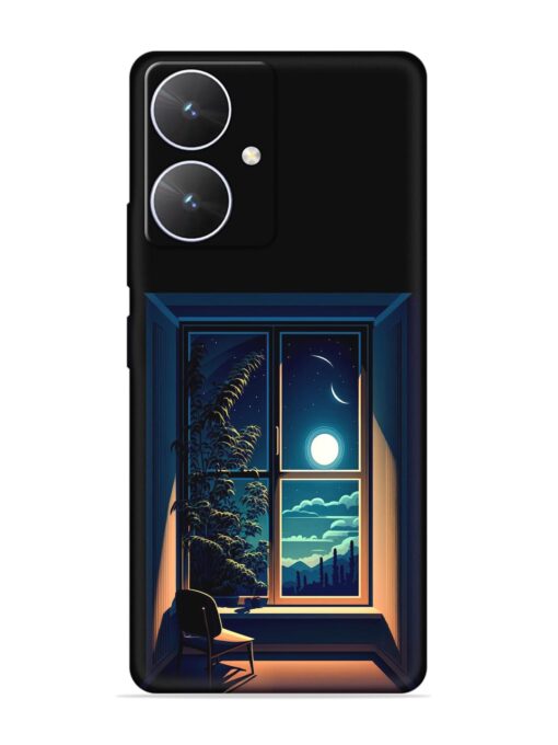 Night View At Window Embossed Soft Silicone Case for Poco M6 (5G) Zapvi