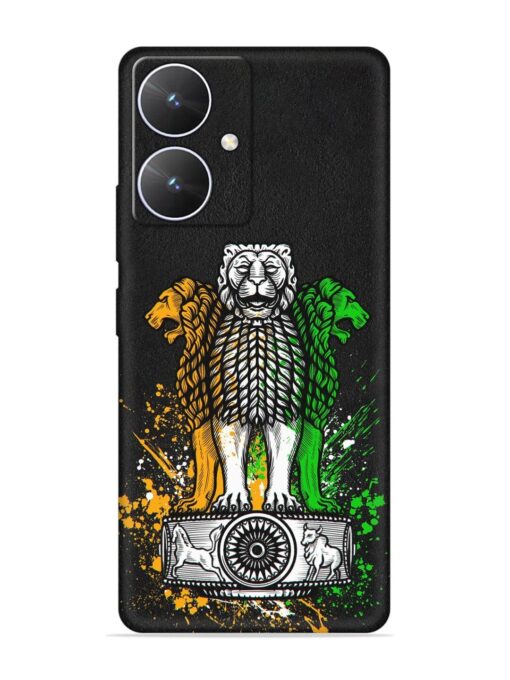 Pillars Of Ashoka Embossed Soft Silicone Case for Poco M6 (5G)