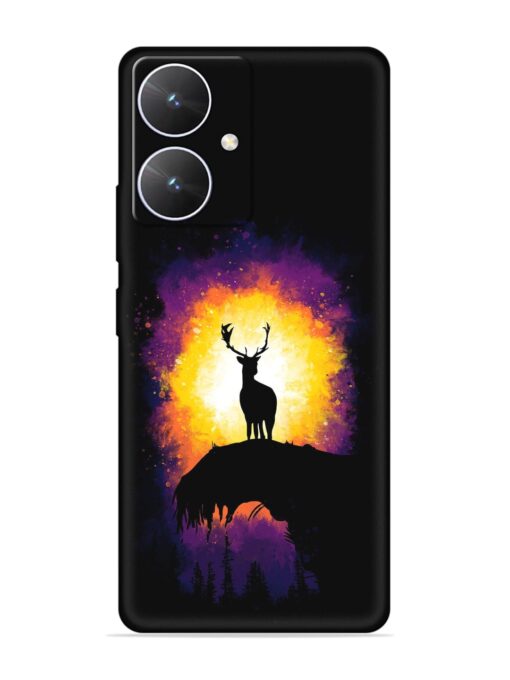 Elk Animal Art Embossed Soft Silicone Case for Poco M6 (5G) Zapvi