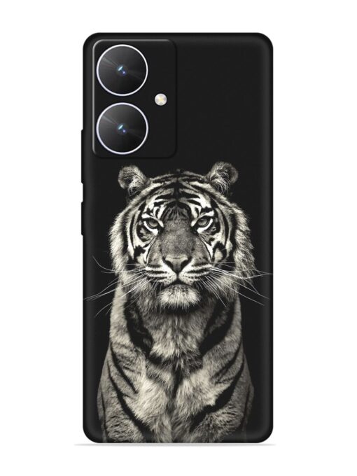 Tiger Art Embossed Soft Silicone Case for Poco M6 (5G)