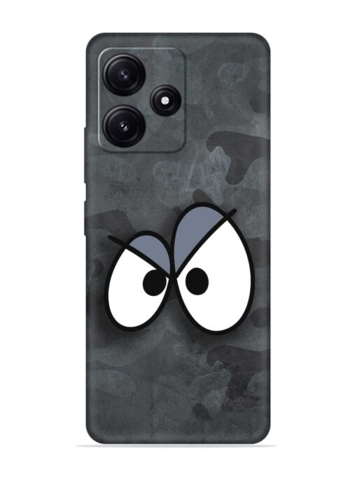 Big Eyes Night Mode Embossed Soft Silicone Case for Poco M6 Pro (5G)