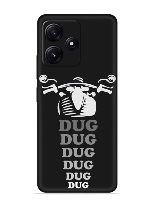 Dug Dug Dug Embossed Soft Silicone Case for Poco M6 Pro (5G) Zapvi