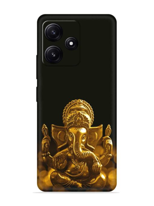 Lord Ganesha Indian Festival Embossed Soft Silicone Case for Poco M6 Pro (5G)