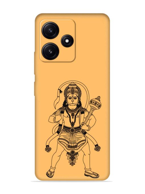 Indian God Hanuman Embossed Soft Silicone Case for Poco M6 Pro (5G)