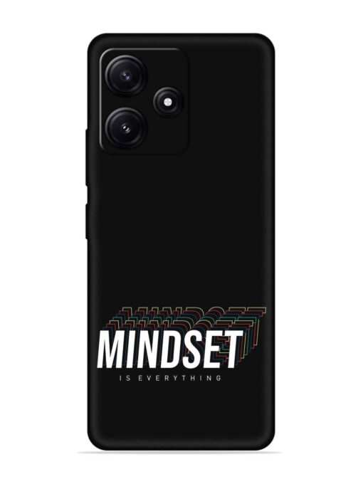 Mindset Everything Slogan Embossed Soft Silicone Case for Poco M6 Pro (5G)