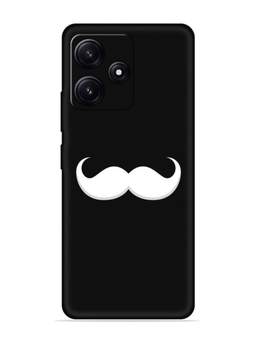 Mustache Vector Embossed Soft Silicone Case for Poco M6 Pro (5G) Zapvi