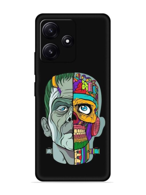 Men Vs Skull Embossed Soft Silicone Case for Poco M6 Pro (5G)