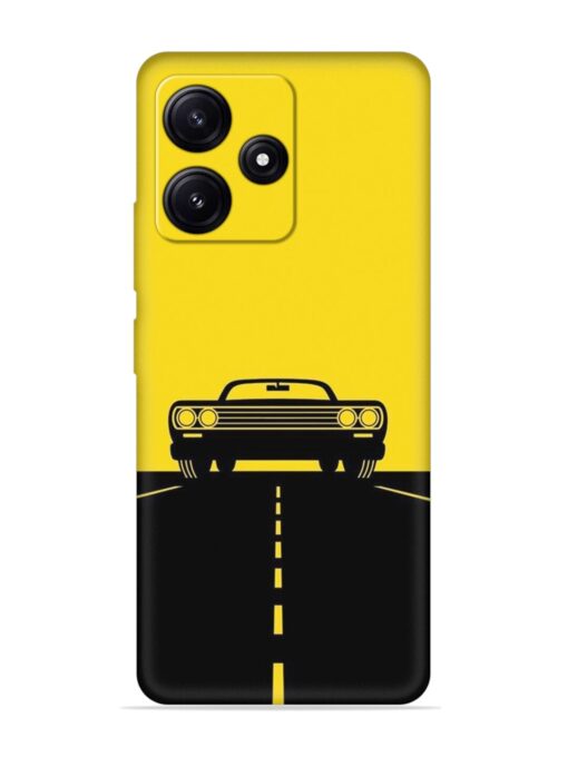 Classic Car Embossed Soft Silicone Case for Poco M6 Pro (5G)