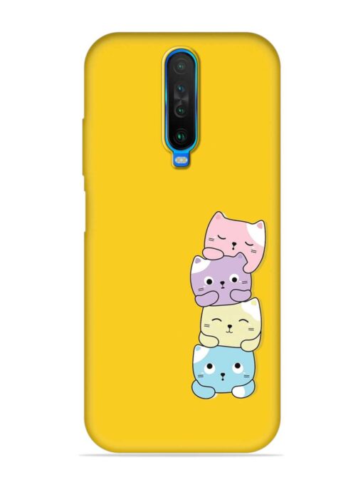 Cartoon Anime Embossed Soft Silicone Case for Poco X2 Zapvi