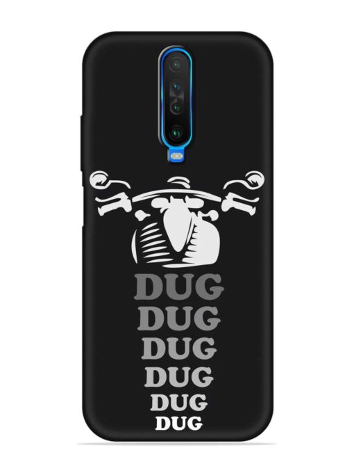 Dug Dug Dug Embossed Soft Silicone Case for Poco X2