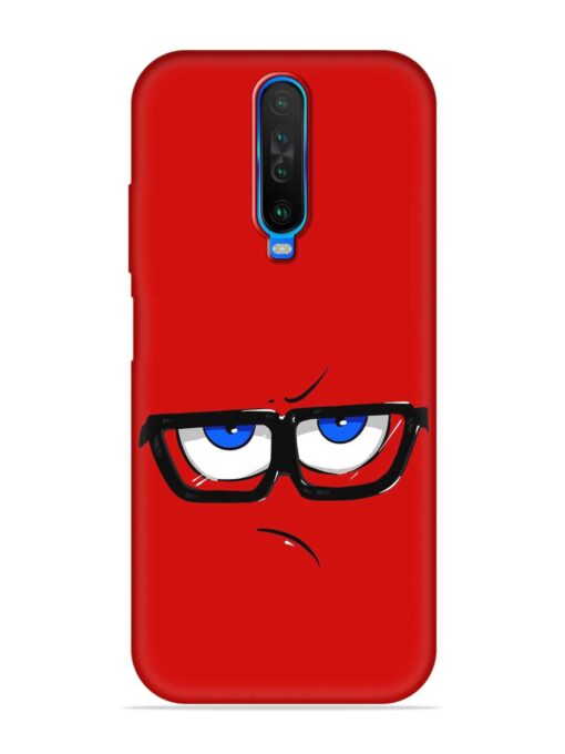 Rad Angry Face Embossed Soft Silicone Case for Poco X2 Zapvi