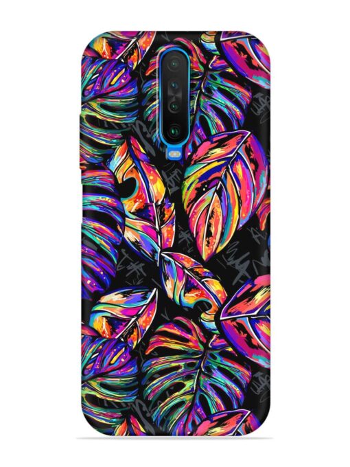 Tropical Seamless Vector Embossed Soft Silicone Case for Poco X2 Zapvi