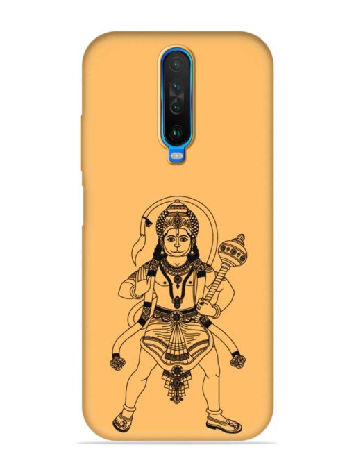 Indian God Hanuman Embossed Soft Silicone Case for Poco X2