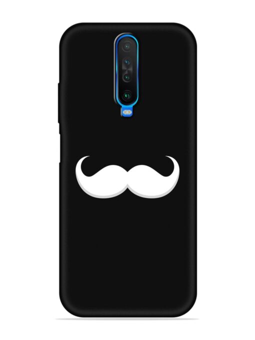 Mustache Vector Embossed Soft Silicone Case for Poco X2