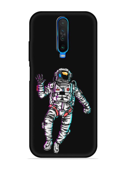 Spaceman Embossed Soft Silicone Case for Poco X2 Zapvi