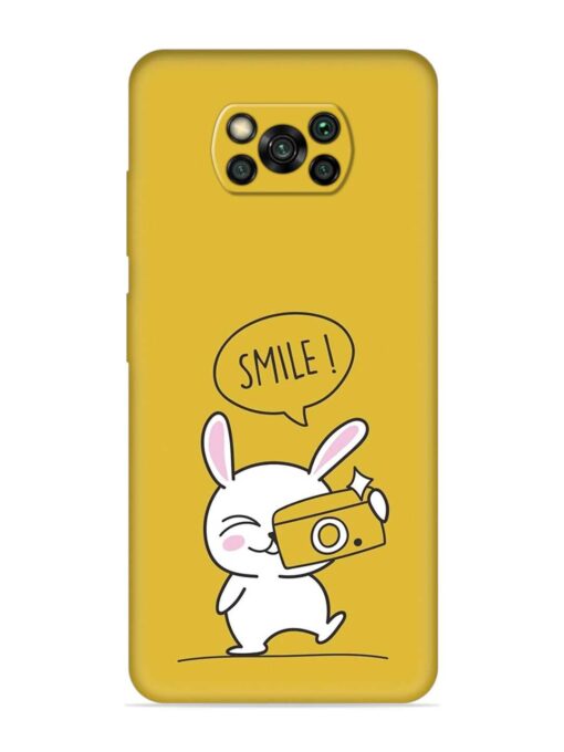 Hey Smile Please Embossed Soft Silicone Case for Poco X3