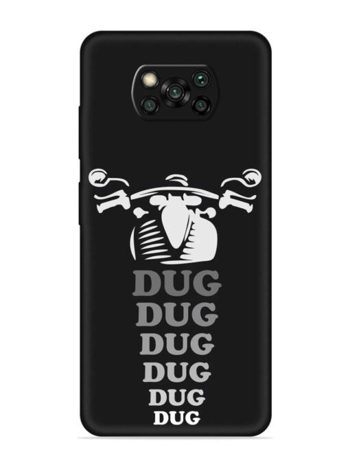 Dug Dug Dug Embossed Soft Silicone Case for Poco X3 Zapvi